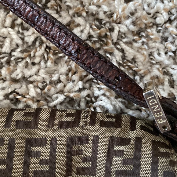 Fendi Vintage Zucchino Mini Mamma Baguette Dark Brown Canvass Leather - Picture 3 of 15